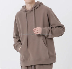 BYW101 Sweat-shirt à capuche pour homme de haute qualité personnalisé, logo, ample, lourd, 380GSM, sweat-shirt à capuche en molleton français vierge pour unisexe - Product Image 4