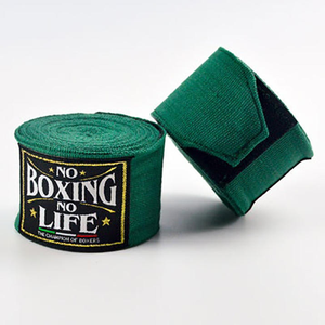 Bandages de boxe personnalisés avec logo sur mesure, « No Boxing No Life », haute élasticité, unisexe, durables, en coton, 5m - Product Image 1