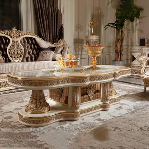 Juego de Sofás Seccionales Tapizados de Madera de Caoba Francesa de Lujo, Tallados a Mano, Ecológicos y Cómodos para Uso en Villas, Hoteles y Apartamentos - Product Image 5