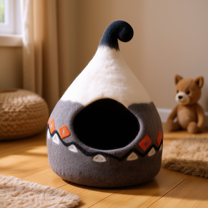 Lits pour chats en laine feutrée faits à la main de luxe Produits promotionnels pour animaux de compagnie - Product Image 3