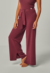 Conjunto Casual de Dos Piezas para Mujer, Color Sólido, Manga Larga, Ropa de Dormir - Product Image 5