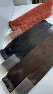 Vente en gros 100% Vietnam Remy Extensions de cheveux Os Droite Trame Fermeture HD Dentelle Lâche Vague Profonde Frontale Bundle Style - Product Image 4