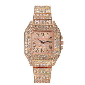 Montre carrée à quartz tendance 2026 pour homme, bracelet en acier inoxydable, cadeau pour chanteur hip-hop, avec cadran en verre et affichage à aiguilles, étanche - Product Image 4