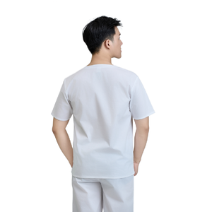 Ensemble de blouses médicales unisexes FMF prêtes à être expédiées, mélange WFX-CVC, uniforme d'hôpital confortable - Product Image 1