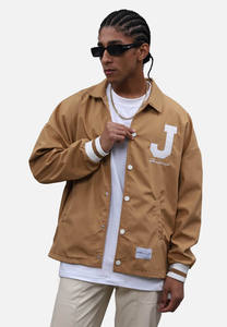 แจ็คเก็ตบอมเบอร์สำหรับฤดูใบไม้ร่วงและฤดูหนาวแบบสั่งทำพิเศษ ไซส์ใหญ่ แจ็คเก็ตเบสบอลทรงวาร์ซิตี้สำหรับกิจกรรมกลางแจ้ง ไหล่กว้าง - Product Image 2