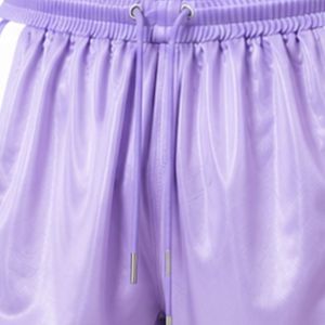 Custom Lavender <b>Mens</b> Basketball <b>Shorts</b> With White Side Panel Sport Training <b>Shorts</b> Elastic Waist Activewear Gym Fitness Wear - Product Image 5