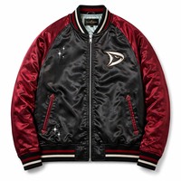 Veste Sukajan Japonaise Personnalisée en Laine Coupe-Vent d'Hiver, Réversible, avec Broderie Dragon et Patchwork sur le Devant