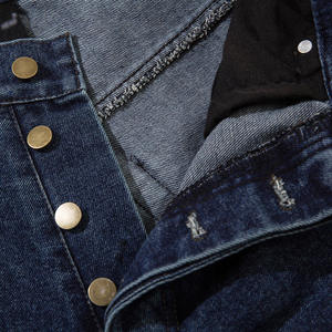 Short en jean décontracté pour homme, design personnalisé, style streetwear, 100% coton - Product Image 6
