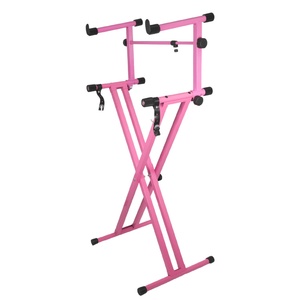 Soporte de Teclado de 2 Niveles y 5 Secciones, Resistente y Ajustable, con Brazo Extensible - Product Image 1
