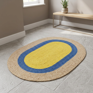 Natural Jute Oval <b>Mat</b> and Carpet | Handmade Eco Friendly Jute <b>Floor</b> Rug | Wholesale Jute Area Rug Manufacturer | Bulk Custom Rug - Product Image 6
