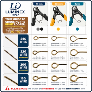 LUMINEX IMPEX LUB=113 <b>Long</b> <b>Nose</b> Stainless Steel Lightweight Smooth Work Jewelry Making Polishing Pliers for DIY Bracelet Making - Product Image 3