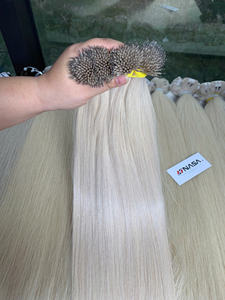 Extensions de cheveux humains vietnamiens 100 % naturels les plus vendues, magnifiques extensions à nano-anneaux pour femmes, cheveux super double drawn - Product Image 5