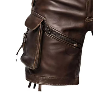 Shorts de Cuero Elegantes, Diseño Moderno, Acabado Suave, Corte Ajustado, Cómodos, para Fiestas, Discotecas y Uso Diario - Product Image 2