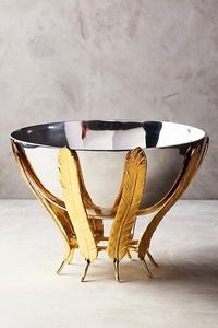 Bol de service tendance noir et or à motif feuille de Ginkgo – Plat décoratif élégant pour la maison, le salon et la salle à manger - Product Image 6