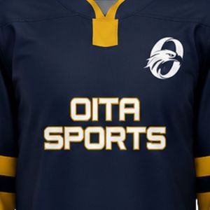 Navy Gold Ice Hockey Set for Men Jersey Shorts Socks Gloves Professional Team Uniform Breathable <b>Athletic</b> Match Training Wear - Product Image 6
