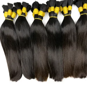 Extensiones de Cabello Humano Virgen Liso y Largo, Color Negro Natural, Doble Trama, Cabello Remy Vietnamita, Estilo 1 - Product Image 3