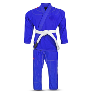 Ropa de Artes Marciales para Hombre, Azul, BJJ, Corte Regular, 100% Algodón, Duradera, Talla Adulto - Product Image 1