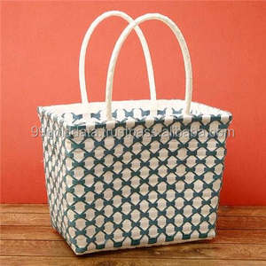 Woven Tote Bag With Floral Bow Decor For Women Casual Daily Use - Product Image 3