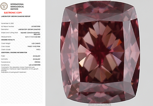Cushion Square 3.02ct Fancy Vivid Pink VVS2 - Product Image 6