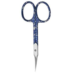 Manicure Scissors Stainless Steel Sharp Blade Blue Speckled Handle Round Hole Beauty <b>Tool</b> for <b>Nail</b> Care Adults - Product Image 4