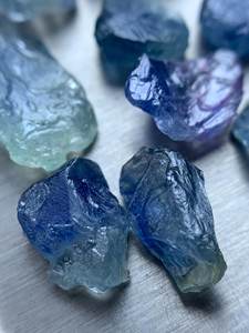 Natural Untreated Blue Sapphire Rough Lot Facet Grade Afghanistan Sapphire Crystals For Cutting Jewelry Making - Product Image 2