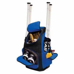 Custom Logo Baseball Softball Luxury Waterproof <b>Backpack</b> <b>Heavy</b> <b>Duty</b> Zipper Hasp Closure Polyester Lining Adjustable Baseball Bag - Product Image 6