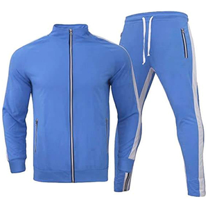 Trajes Deportivos de Verano de Alta Calidad para Hombre, de Algodón y Poliéster, con Cierre, Logotipo Personalizado, Transpirables, de Secado Rápido, para Fitness - Product Image 1