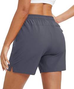 Women's 5 Hiking Shorts UPF 50+ Breathable Quick Dry Lightweight Athletic Running Golf Summer Casual <b>Drawstring</b> Ruffles Pockets - Product Image 3