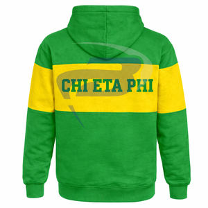 เสื้อฮู้ดผ้าฝ้ายผสมโพลีเอสเตอร์พิมพ์ลายโลโก้ Chi Eta Phi คุณภาพสูง ทรงโอเวอร์ไซส์ สไตล์กรีก สำหรับสมาคมนักศึกษาหญิง CEPhi - Product Image 2