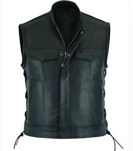 Gilet en cuir imperméable pour homme, haute qualité, rembourrage 100% en laine, nouveau design, prix raisonnable, vêtements d'hiver - Product Image 3