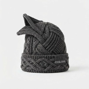 Custom Mohair <b>Beanie</b> <b>Wool</b> Knit Jacquard Embroidered Logo Satin Lined Designer Winter <b>Hat</b> OEM Manufacturer - Product Image 4