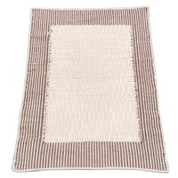Tapis en jute de haute qualité, tissé jacquard, en laine et coton, beige et marron, à motif floral, écologique et adapté aux animaux domestiques, en tissage plat, ensembles de tapis.