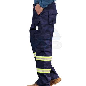 Pantalones de Trabajo de Alta Visibilidad con Reflectores, Ropa de Trabajo Ligera, Tejido Transpirable, Cómodos para Exteriores, en Venta - Product Image 4