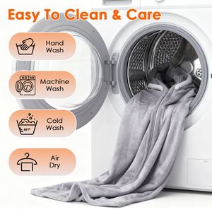 Manta Eléctrica Portátil de Franela de Doble Cara con Capucha para Hombre y Mujer, Lavable a Máquina, 3 Niveles de Calefacción - Product Image 5