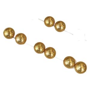 Fabricant en gros, boucles d'oreilles en perles naturelles classiques de 9 à 10 mm, rondes avec de légères imperfections, artisanat en or K 925 de précision - Product Image 5