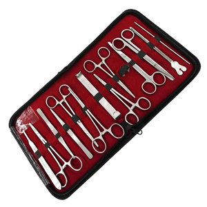 Juego de Instrumentos de Cirugía Menor, Kit de Instrumentos Quirúrgicos Generales Profesionales con Instrumentos Médicos de Acero Inoxidable Reutilizables - Product Image 1