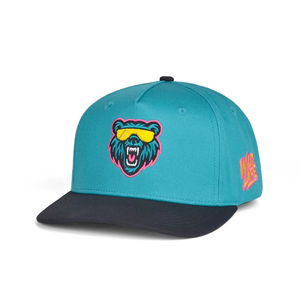 Casquette de baseball trucker unisexe 5 panneaux de haute qualité, style vintage, brodée, respirante, imperméable, bicolore, en polyester - Product Image 1