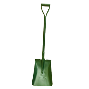 <b>Square</b> Nose Shovel with Iron Handle Heavy-Duty Durable Metal Farm & Construction <b>Tool</b> for Digging Tilling Soil - Product Image 2
