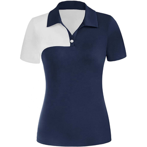Polo pour femme marron 100% polyester Tissu élégant et confortable Manches courtes Écologique Col élégant pour un look décontracté - Product Image 4