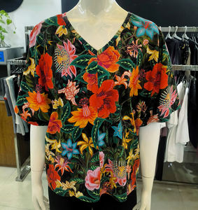 Jersey de Punto de Primera Calidad, Informal, 95% Algodón, 5% Elastano, 200 g/m², Transpirable, con Estampado Digital, Cuello Redondo, Diseño Personalizado para Mujer - Product Image 6