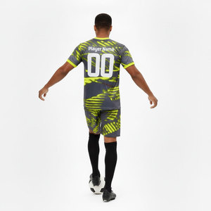 Tenue de football unisexe en gros, conception de logo personnalisé, short respirant à séchage rapide, kit de football personnalisable - Product Image 3