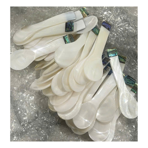 Cuchara de Nácar Genuino, Cubertería de Lujo Hecha a Mano, Elegante Utensilio de Comedor para Restaurantes y Hoteles de Alta Gama - Product Image 3