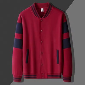 Chaqueta de Béisbol de Alta Calidad con Logotipo Personalizado, Chaqueta Simple para Hombre, Cortavientos, Chaquetas Varsity para Primavera y Otoño - Product Image 1