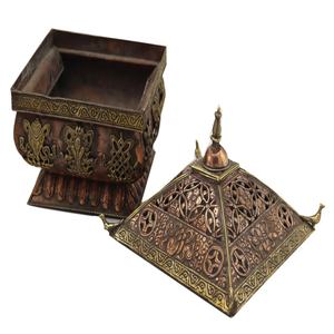 Signature Interior Religious Eco-Friendly Natural Aroma <b>Bakhoor</b> Incense Burner Designed for <b>Oud</b> Chips Sophisticated Visual - Product Image 6