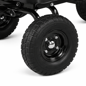 Carretilla de Jardín Resistente de 600 lb con Neumáticos de 10 Pulgadas, Estructura de Acero, Carretilla Utilitaria para Transportar Tierra y Leña ODGGA025 - Product Image 4