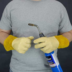 Gants de travail en cuir de qualité supérieure pour soudure TIG MIG, sécurité et confort ultimes, protection thermique pour les mains, gants de soudeur. - Product Image 6
