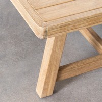 Table basse rectangulaire Vandana Grand Lyra 130x75 cm en bois d'acacia de Dubaï