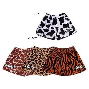 Pantalones cortos deportivos de malla de poliéster sueltos informales de calle alta para hombre, ropa de calle de verano, pantalones cortos deportivos con estampado de leopardo para hombre - Product Image 2