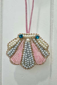Porte-clés artisanal en coton perlé avec pompon, breloque de sac multicolore à franges, style bohème, léger, durable, pendentif de créateur, cadeau - Product Image 4