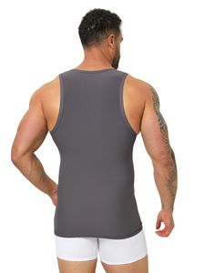 Fabricant OEM de débardeurs de sport pour hommes, vente en gros, séchage rapide, sans manches, pour fitness et course à pied - Product Image 3